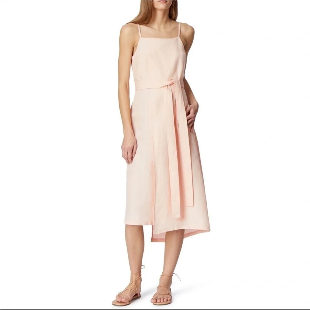Habitual Wren Linen Blend Wrap Dress Spanish Villa Women’s Size Size 6 NWT